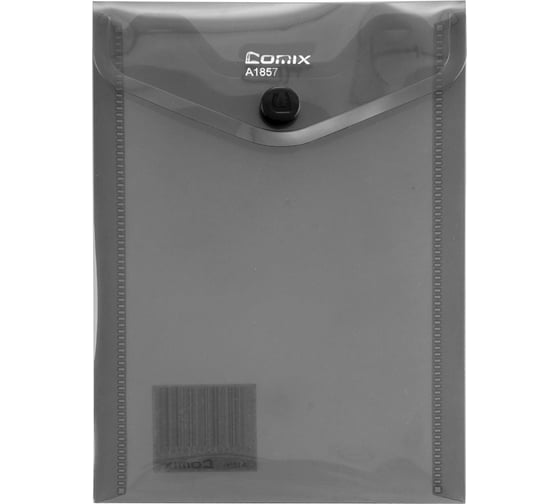Изображение товара Папка-конверт COMIX BLAZE на кнопке А7 серая 12 шт в упаковке A1857 GR
