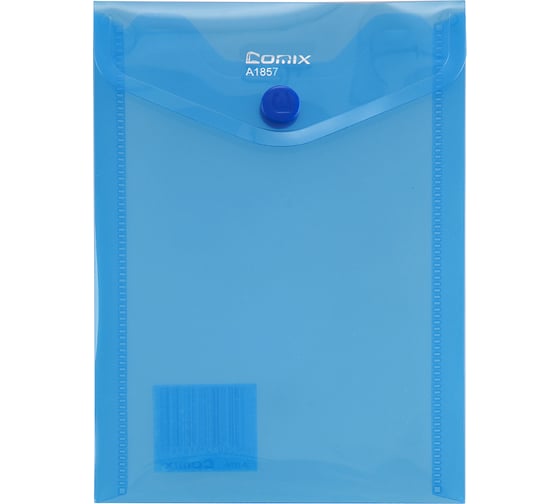 Изображение товара Папка-конверт COMIX BLAZE на кнопке А7 голубая 12 шт в упаковке A1857 BU