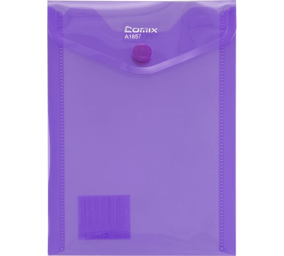 Изображение товара Папка-конверт COMIX BLAZE на кнопке А7 фиолетовая 12 шт в упаковке A1857 PU