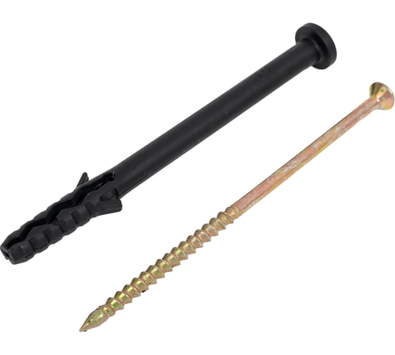 Изображение товара Дюбель-гвоздь Качественный КРЕПЕЖ 6х80 мм с грибовидным бортиком 220 шт 2000635 КЧ