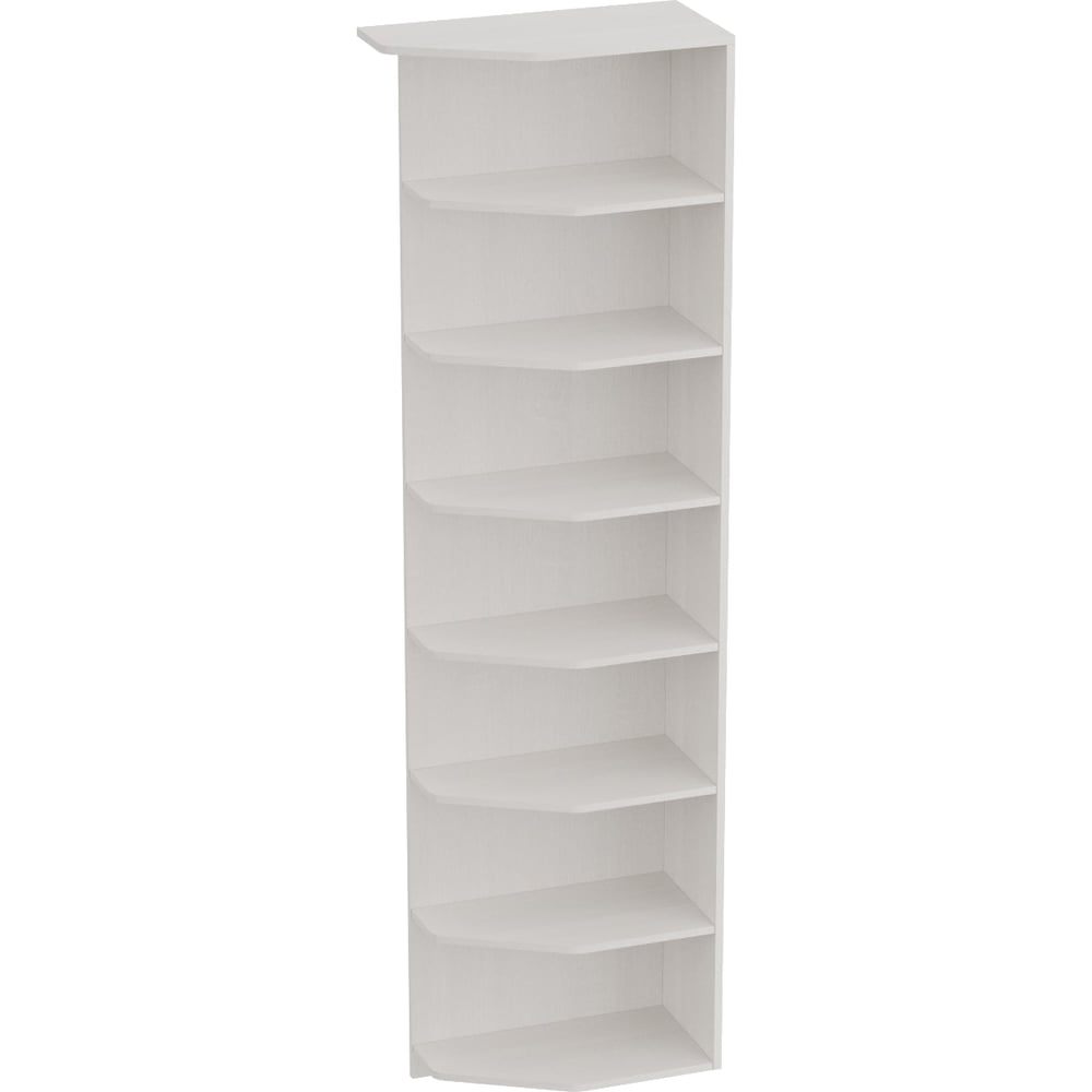 Изображение товара Стеллаж Мебельград Элана для спальни белый 8 полок современный дизайн