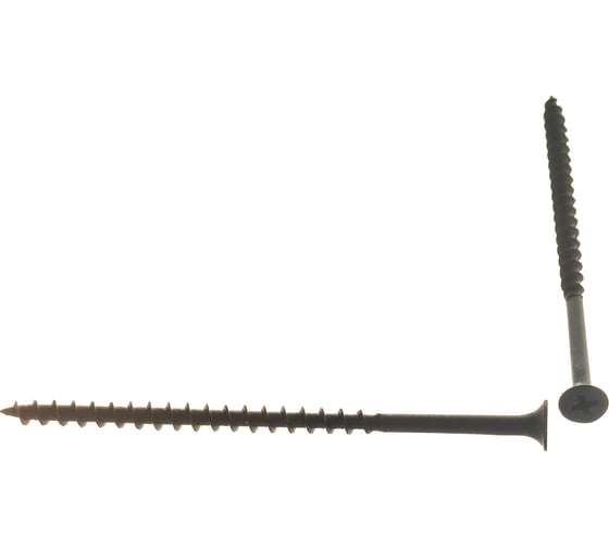 Изображение товара Саморез Качественный КРЕПЕЖ 4,8х95 потай, крупная резьба, оксид 360 шт 2000381 КЧ