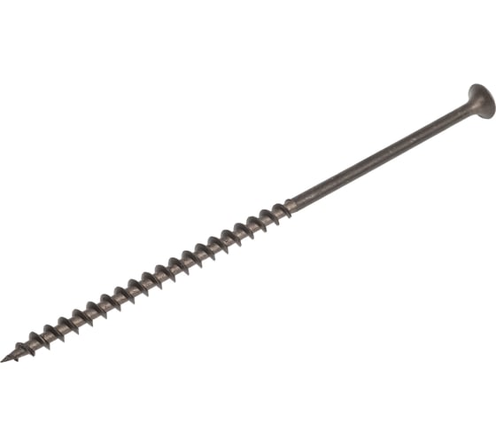 Изображение товара Саморез Качественный КРЕПЕЖ 4,8х127 потай, крупная резьба, оксид 300 шт 2000385 КЧ