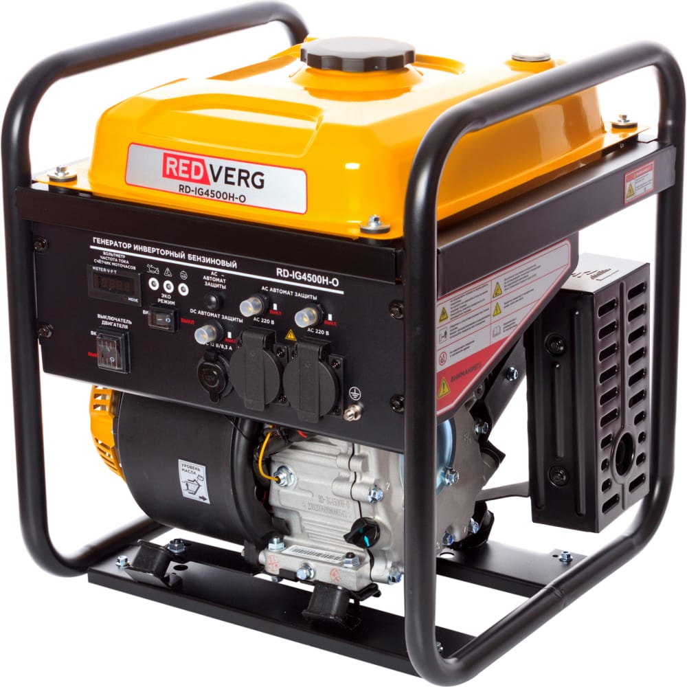 Бензиновый инверторный генератор открытого типа REDVERG инверторный генератор huter dn1500i 1 1 1 3 квт 4 2 л 220 в ручной старт