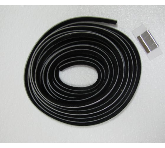 Изображение товара Самоклеящаяся противоударная щетка ТДВ 6.9x6 мм, 5.5 м, черная, с 4-мя прищепками 2207013