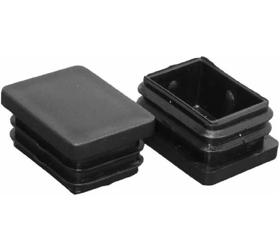 Изображение товара Заглушка внутренняя для трубы Tech-Krep/Zitar 25x50мм, черн.пластик, (4 шт) - пакет 150032