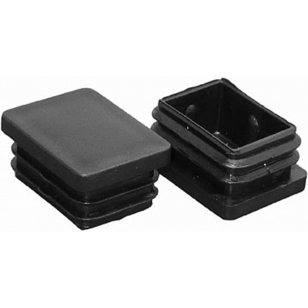 Изображение товара Заглушка внутренняя для трубы Tech-Krep/Zitar 20x30 мм, черный пластик, 4 шт