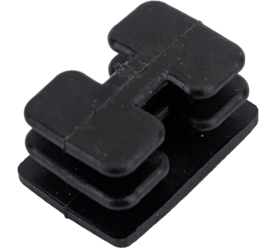 Изображение товара Заглушка внутренняя для трубы Tech-Krep/Zitar 20x30 мм, черн.пластик, (4 шт) - пакет 155036