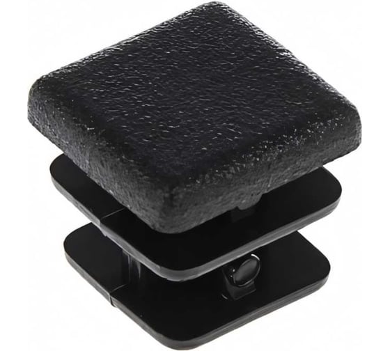 Изображение товара Заглушка внутренняя для трубы Tech-Krep/Zitar 80x80 мм, черн.пластик, (1 шт) - пакет 155034