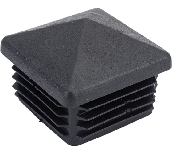 Изображение товара Заглушка внутренняя для трубы Tech-Krep/Zitar 60x60 мм домик, черн.пластик, (4 шт) - пакет 155032