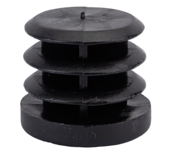 Изображение товара Заглушка внутренняя для трубы Tech-Krep/Zitar D25мм, черн.пластик, (4 шт) - пакет 512030