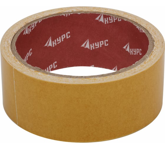 Изображение товара Клейкая двусторонняя лента КУРС 38мм х 10м 11803