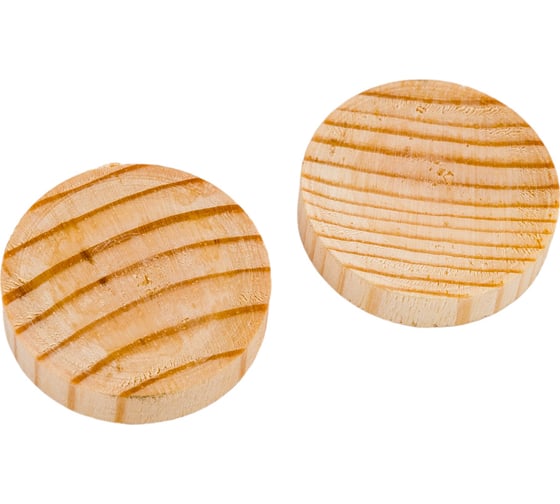 Изображение товара Заглушка Tech-Krep/Zitar цилиндрическая, для отверстия 30 мм сосна 10 шт. пакет 151963