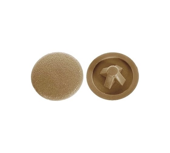 Изображение товара Заглушка Tech-Krep/Zitar для шуруп-стяжек PZ 7 мм темно-бежевая 50 шт. пакет 108781