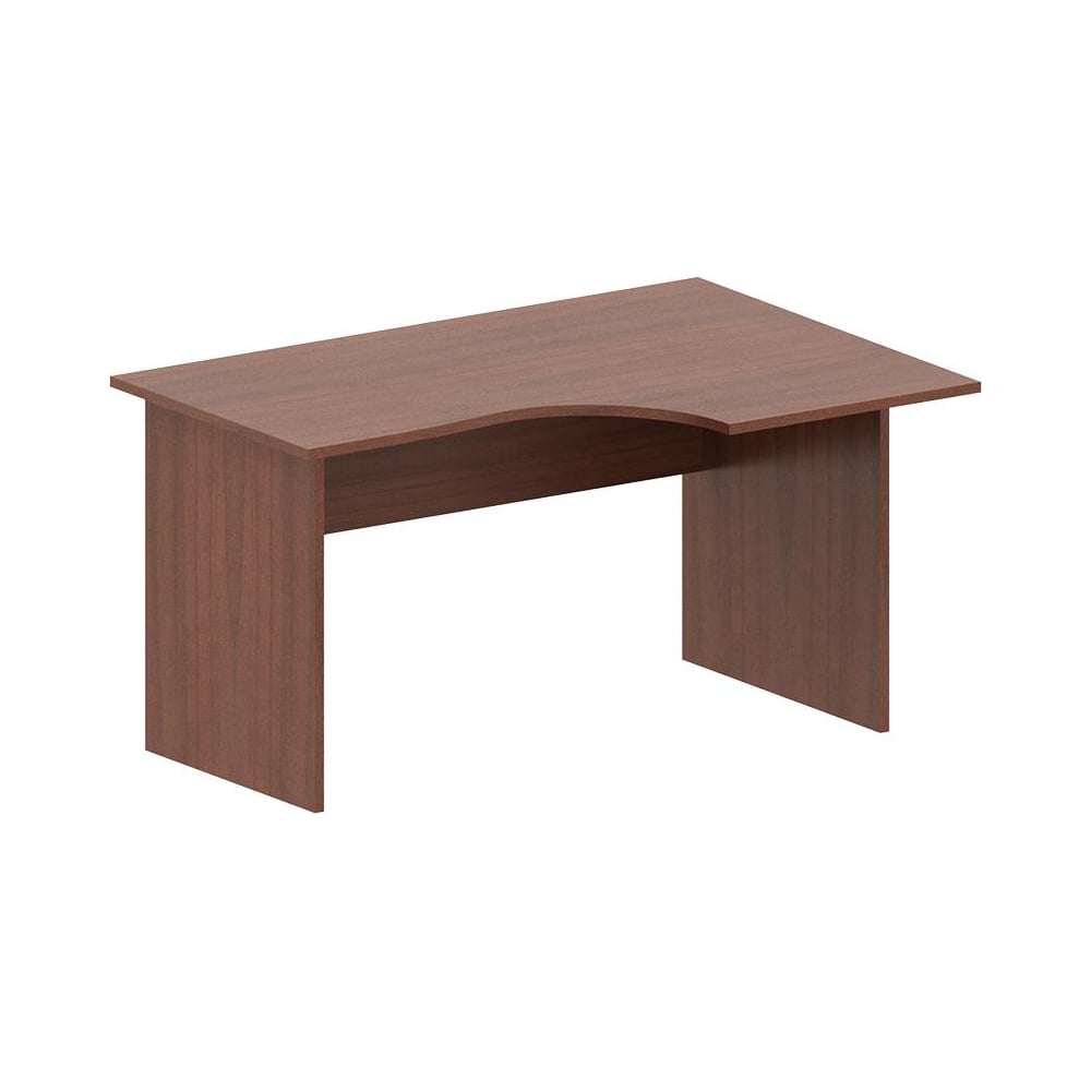 Изображение товара Эргономичный письменный стол Комус in рондо правый ст3-14r 1400x900 мм