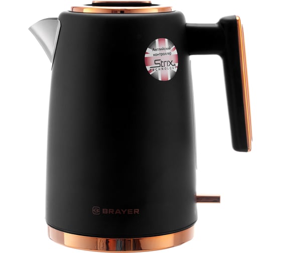 Изображение товара Электрический чайник BRAYER 1054BR 2200 Вт 1.7 л STRIX сталь автоотключение при закипании BR1054