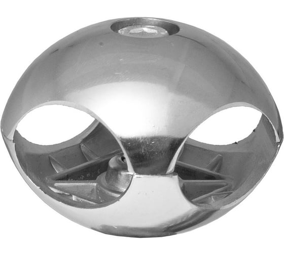 Изображение товара Держатель краб для 2-х труб Tech-Krep/Zitar левый, хром, пакет  153299