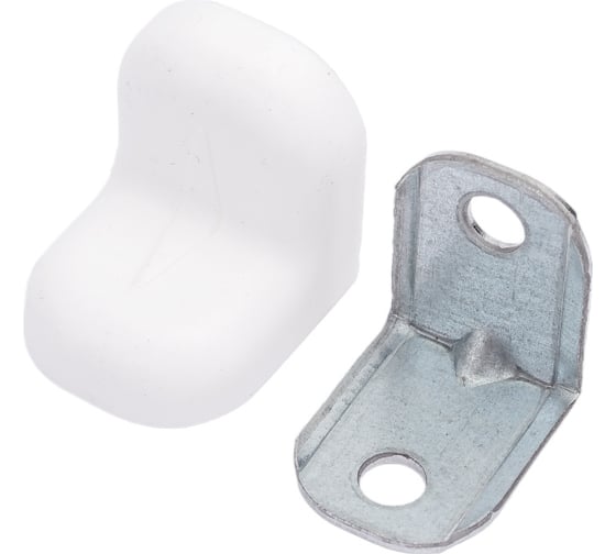 Изображение товара Крепежный уголок с пластиковой крышкой Tech-Krep/Zitar 20x20 белый 4 шт. пакет 147866