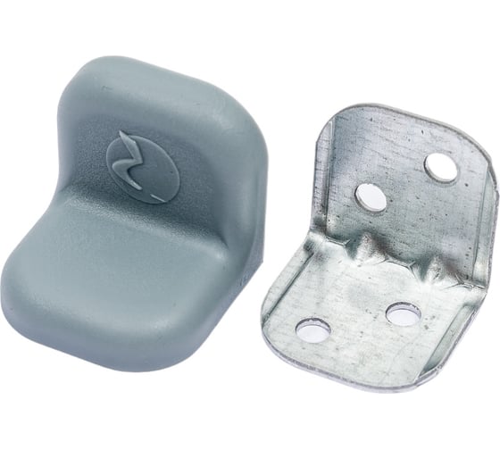 Изображение товара Крепежный уголок с пластиковой крышкой Tech-Krep/Zitar 20x28 металлик 4 шт. пакет 148284