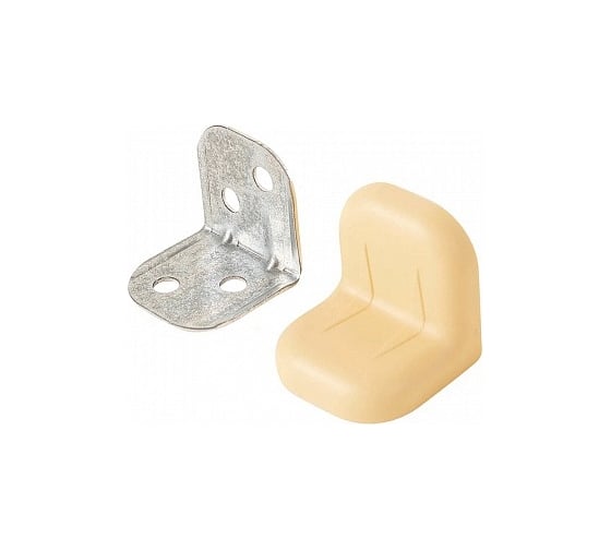 Изображение товара Крепежный уголок с пластиковой крышкой Tech-Krep/Zitar 20x28 обливной дуб 4 шт. пакет 148285