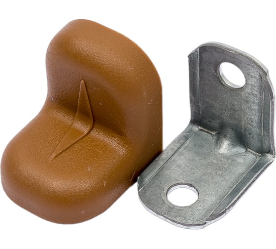 Изображение товара Крепежный уголок с пластиковой крышкой Tech-Krep/Zitar 20x20 ясень 4 шт. пакет 147871