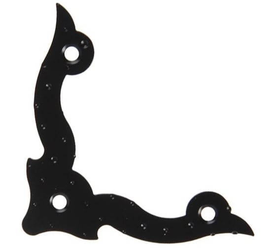 Изображение товара Уголок декоративный фигурный плоский Tech-Krep FRU-110 матовый черный - накл. 148332