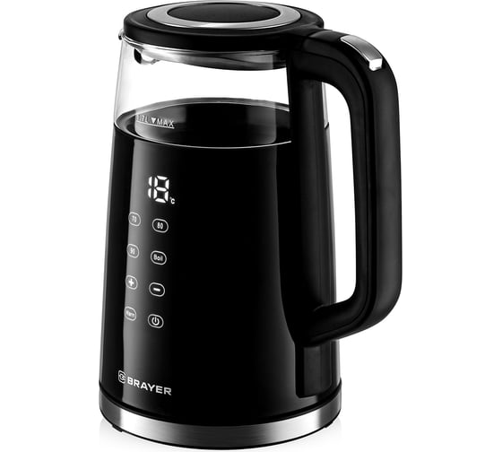 Изображение товара Электрический чайник BRAYER 1037BR 2200 Вт 1,7 л Cool Touch автоотключение при закипании LED BR1037