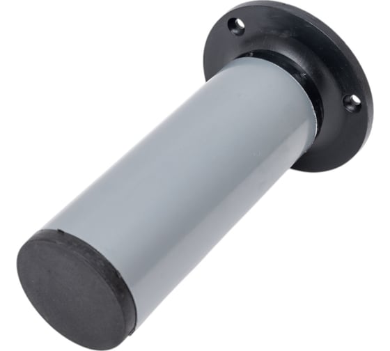 Изображение товара Ножка Tech-Krep металл, круглая, регулируемая, сверху, D50x150 мм, серая - накл. 152127