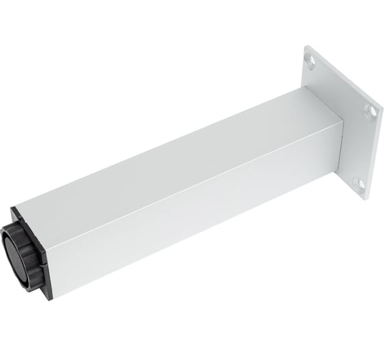 Изображение товара Ножка Tech-Krep алюминий, квадрат, регулируемая, 40x40x200 мм, матовый хром - накл. 148570