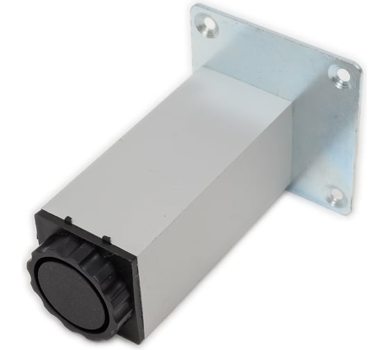 Изображение товара Ножка Tech-Krep алюминий, квадрат, регулируемая, 40x40x100 мм, матовый хром - накл. 127484