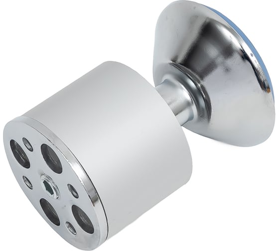 Изображение товара Ножка Tech-Krep алюминий, круглая, регулируемая, с конусом, D50x80 мм, матовый хром - накл. 148555