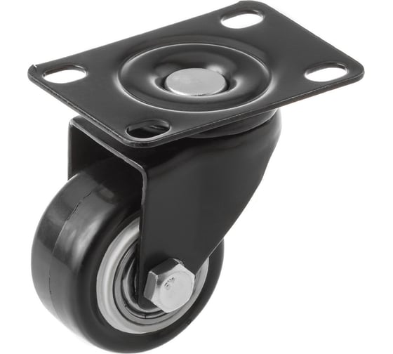 Изображение товара Мебельное черное колесо А5 поворотное SCz20 (40 мм; 30 кг) 1005486