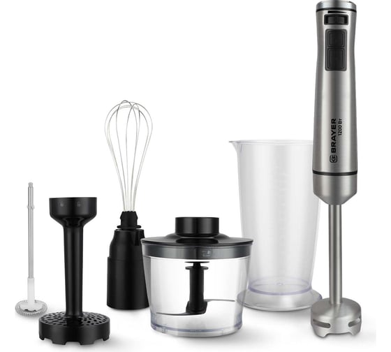 Изображение товара Погружной блендер BRAYER 1252BR 1200 Вт стакан 700 мл турбо режим плавная регулировка скорости BR1252