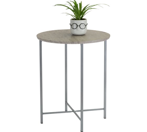 Изображение товара Журнальный стол Мебелик BeautyStyle 16 серый шпат/металлик 8493