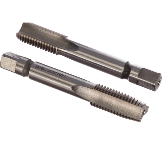 Изображение товара Метчик M16x2 HSS 4341 прямой компл. ПрофОснастка №375 арт. 50611045