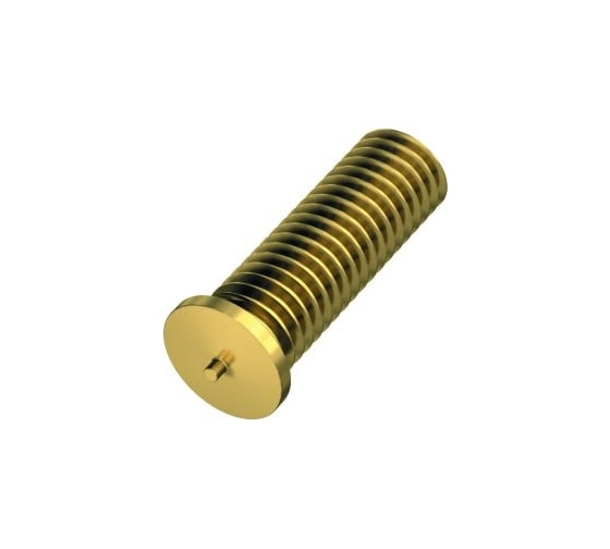 Изображение товара Шпилька приварная из латуни 1000 шт, М3, 15 мм ОБТЕК 4038148
