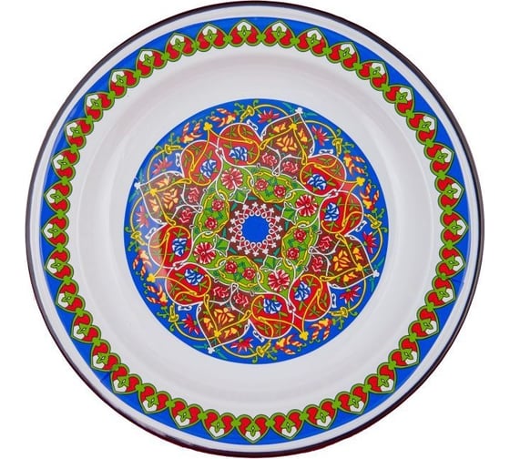 Изображение товара Эмалированное блюдо Сибирские товары 3 л, с арабским орнаментом СП4418