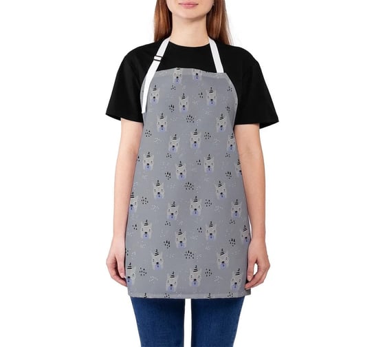 Изображение товара Кухонный фартук JOYARTY В очках и колпаке, универсальный размер для женщин и мужчин ap_70997
