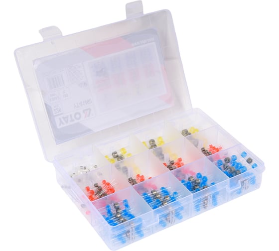 Изображение товара Набор термоусадочных трубок с припоем YATO 0,25-6мм2 220шт. (пластиковый кейс) YT-81460 377181460 092 1