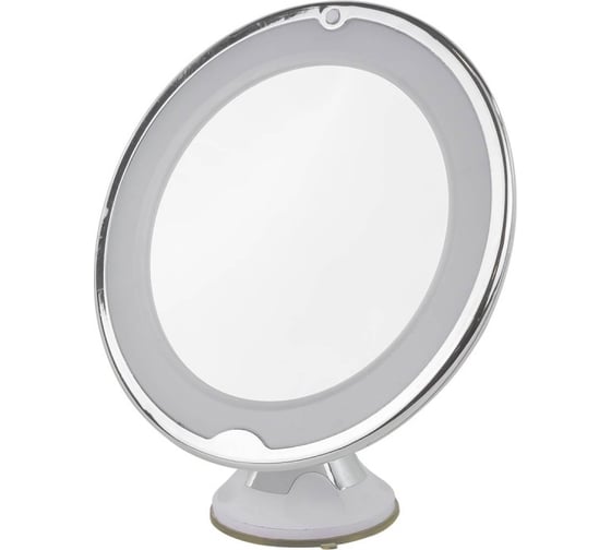 Изображение товара Настольное зеркало FORCEKRAFT круглое, 80х80х220 мм, белый FK-DEC2088