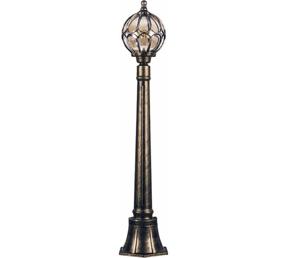 Изображение товара Садово-парковый светильник FERON PL3806 круглый, столб 60W 230V E27, черное золото 11375