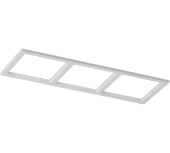 Изображение товара Тройная квадратная рамка для серии COMBO 3 SWG белая, COMBO-3S3-WH