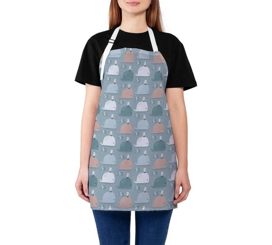 Изображение товара Кухонный фартук JOYARTY Чайка и кит, универсальный размер для женщин и мужчин ap_61528