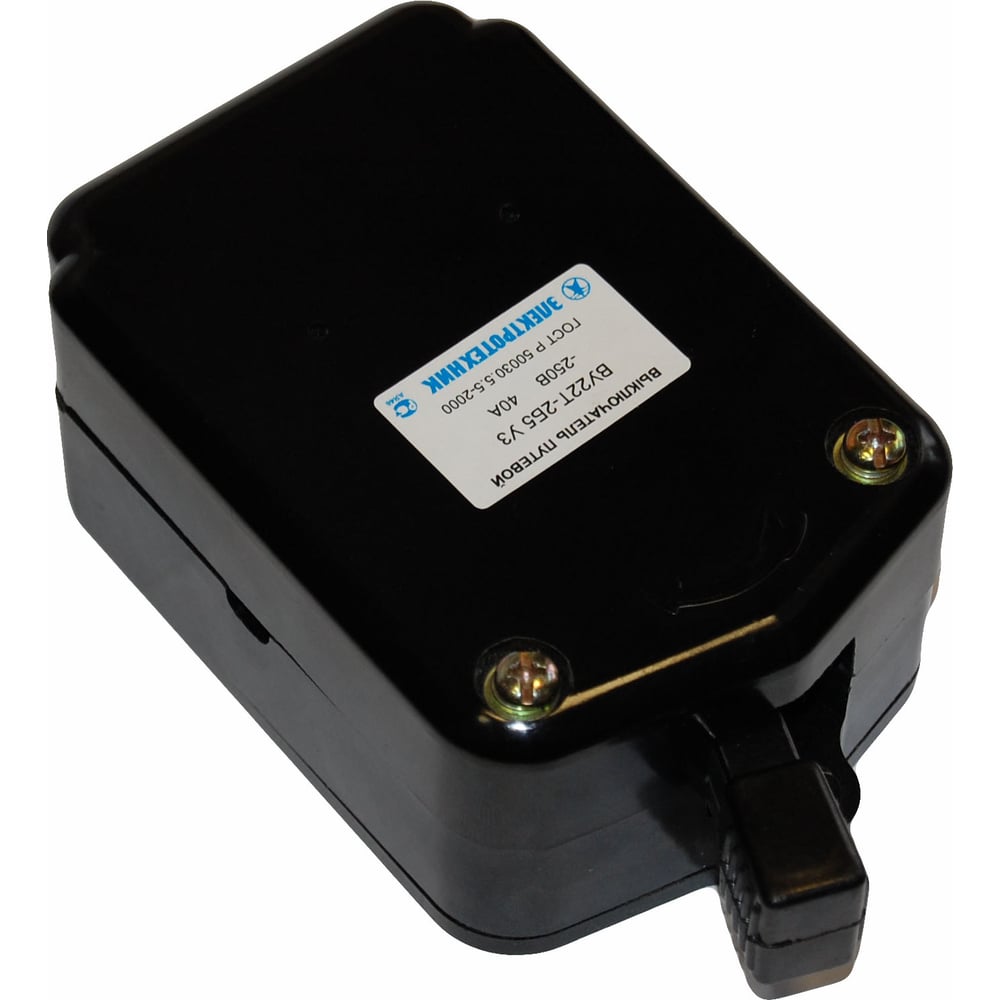 Изображение товара Путевой выключатель Электротехник ВУ22Т-2Б5 У3 40А с ручным возвратом IP00