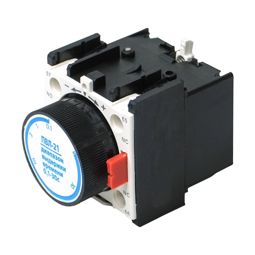 Изображение товара Приставка выдержки времени Электротехник ПВЛ-21М О4 Б 0,1-30с для автоматизации цепей