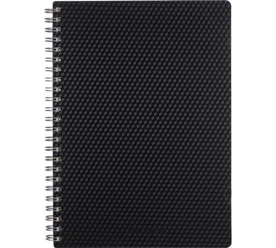 Изображение товара Блокнот COMIX Compera Diamond B5 в клетку, на пружине, 80 листов, обложка черная C7102 BLK
