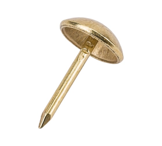 Изображение товара Гвозди декоративные Tech-Krep/Zitar Сфера 9,5 мм, 1,3x16 мм, Латунь (100 шт) - пакет 152051