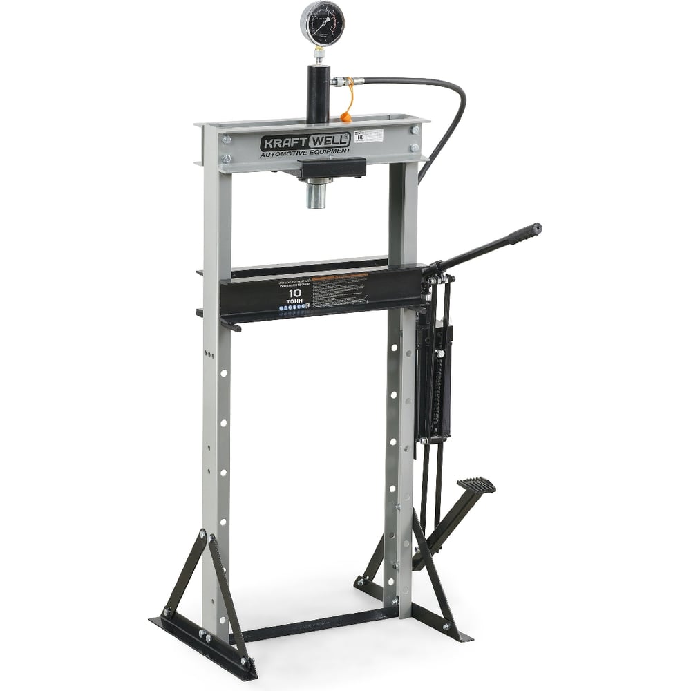 Изображение товара Пресс с ручным и ножным приводом (усилие 10 т) KraftWell KRWPR10F