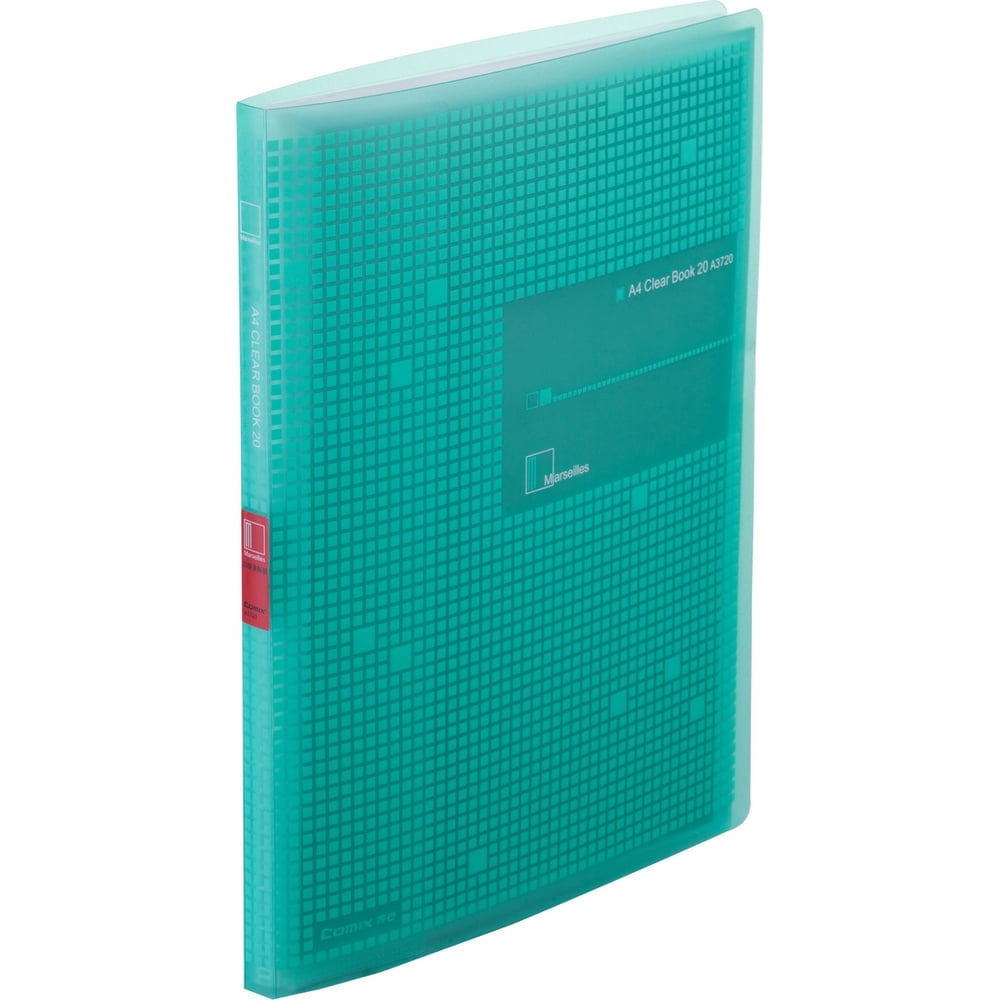 Изображение товара Папка COMIX Marseille на 20 файлов А4 зелёная пластиковая