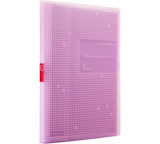 Изображение товара Папка COMIX Marseille на 30 файлов А4 розовая A3730 PK